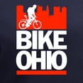 thumbnail image 3 of CafePress - Bike Ohio T Shirt - Women's V-Neck Dark T-Shirt, 3 of 4