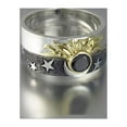 thumbnail image 5 of Jewelry VerPetridure Men's Heart-shaped Double Layer Unisex Ring Star And Moon Ring Set, 5 of 9