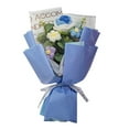 thumbnail image 3 of Ramo de Flores Artificiales Sunnimix Tejido A Mano Rosa Azul, 3 of 8