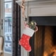 thumbnail image 5 of Soporte para medias navideñas para repisa de chimenea, soporte para medias navideñas de metal de bronce brillante para repisa de chimenea, decoraciones navideñas, 5 of 5