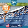 thumbnail image 2 of SmartLine 24' Round Rock Island Overlap Above Ground Swimming Pool Liner, 48"/52" Height, 25 Gauge, 2 of 6
