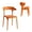 Orange, variant on XDECO Dining Chairs 4 Pack,Stackable Modern Chair for Indoor/Outdoor,Orange