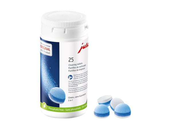 Jura 3-Phase Espresso Cleaning Tablets - 25 Count, For Perfect Coffee Machine Hygiene