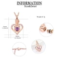 thumbnail image 2 of Heart in Heart Cremation Jewelry for Ashes Urn Necklace for Ashes of Loved One Pendent for Ashes and Chain, 2 of 8