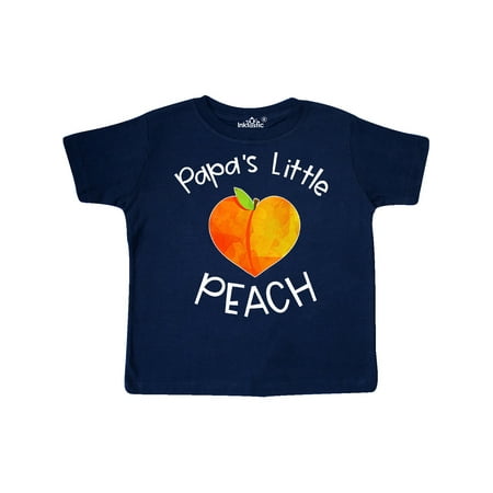 

Inktastic Papa s Little Peach Cute Peach Heart Gift Toddler Boy or Toddler Girl T-Shirt