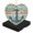AX0171, variant on Funny Christmas Ornament,Wooden Background With Anchor Painted On It,Xmas Heart-Shaped Ceramic Pendant