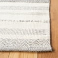thumbnail image 3 of SAFAVIEH Striped Kilim Siofra Striped Cotton Area Rug, Ivory/Grey, 8' x 10', 3 of 7