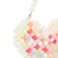 thumbnail image 3 of YIFEI White Heart-Shaped Beaded Wristlet and Coin Purse for Evening Event and Wedding Party, 3 of 5