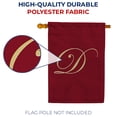 America Forever Monogram D House Flag, 28 x 40 inch Double Sided ...