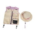 thumbnail image 4 of 2x conjunto de chaleco y sombrero de carga, accesorios de kit de aventura en , chaleco de camping de aventura de pesca para niños pequeños, 4 of 7