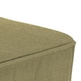 thumbnail image 5 of Jordan Manufacturing 24" x 24" Medford Flax Beige Solid Square Outdoor Deep Seat Cushion with Ties and Welt, 5 of 9