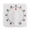 White, variant on Square 60 Minute Mechanical Kitchen Timer, 80dB Loud Alarm Rotating Timer, Manual Countdown Timer, Visual Kitchen Cooking Timer, 60 Min Timer, Loud Alarm Timer for Cooking, Baking, Steaming,White