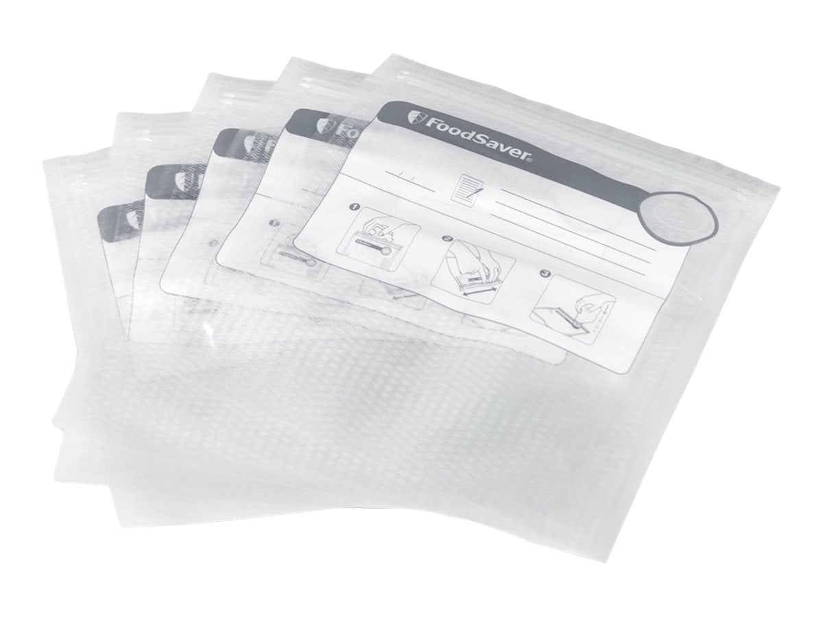 FoodSaver 1-Quart Vacuum Zipper Bags (8" x 8.9"), 18 Count