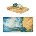 thumbnail image 2 of Three-Piece Towel Set Face Towel Towel Set Hand Towel Bath Towel Cotton Bath Towels Bath Towel Sets Hand Bath Towels Beautiful Golden Wheat Field, 2 of 8