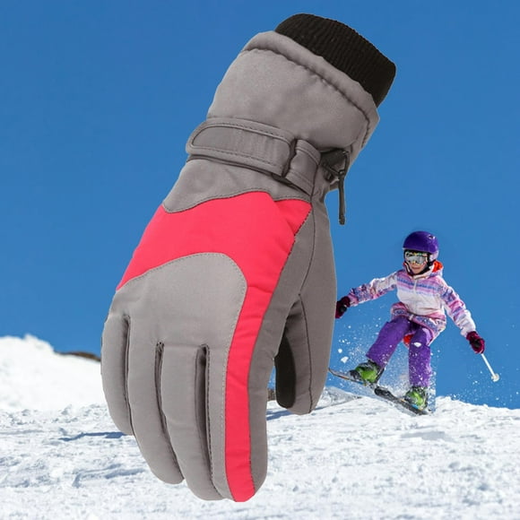 Lolmot Toddler Girls Boys Snow Gloves Kids Ski Winter Gloves Waterproof Windproof Children Warm Gloves