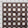 thumbnail image 2 of oneOone Georgette Viscose Fabric Check Ikat Print Fabric BTY 42 Inch Wide, 2 of 4