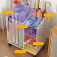 thumbnail image 4 of S SERENABLE Fitness Equipment Organizer Yoga Mat Storage Rack Practical Home Gym Storage Rack for Yoga Strap Kettlebells Resistance Bands White, 4 of 7