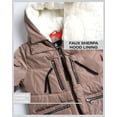 thumbnail image 3 of Steve Madden Insulated Faux Shearling Puffer, Outerwear Coat (Women's), Sizes S-XL, 3 of 7