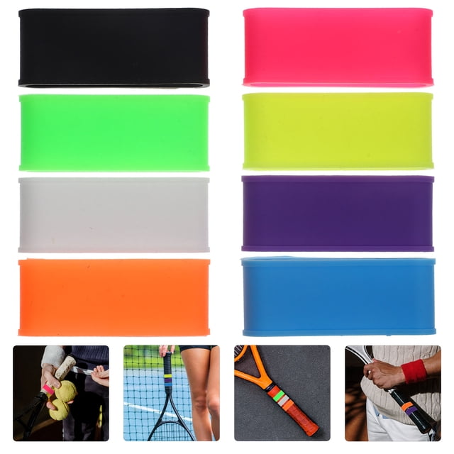 ADDHAT 8Ud Bandas De Agarre Flexible Para Raquetas De Tenis Y Bádminton Con