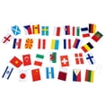 thumbnail image 1 of Banderas de 32 países para decoración de fiestas, banderines decorativos para colgar, banderines de países, 1 of 6