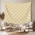thumbnail image 2 of Yellow Moroccon Tapestry for Bedroom Wall Hanging Tapestry, Farmhouse Minimalist Ethnic Geometric Ceiling Backdrop Tapestries Poster Blanket Wall Decor for Teens Room Living Room Dorm 39" x 59", 2 of 8
