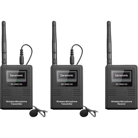UPC: 6971008025279 | Saramonic SR-WM2100 2-Person Camera-Mount Digital Wireless Omni Lavalier Microphone System