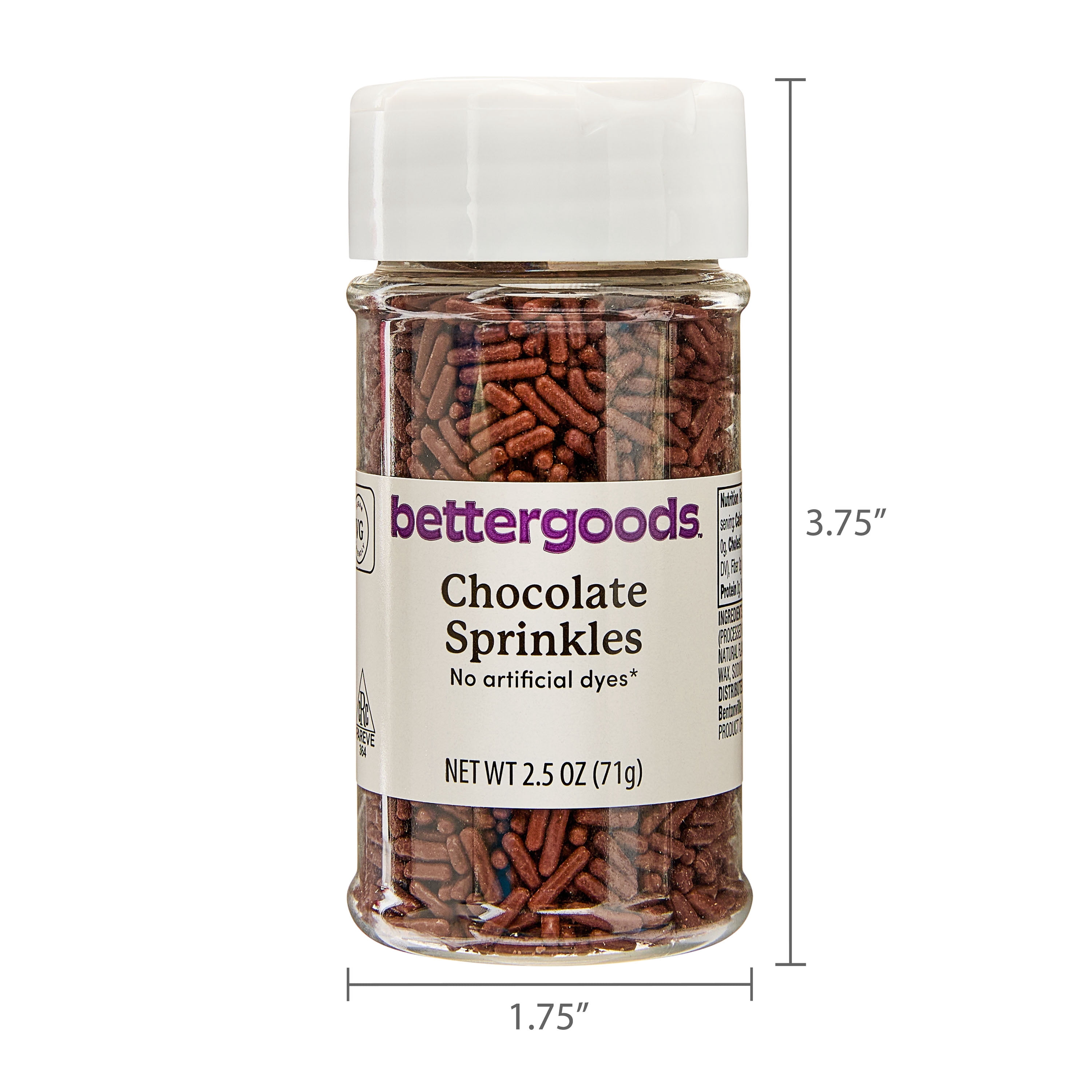 bettergoods Chocolate Sprinkles, 2.5 oz