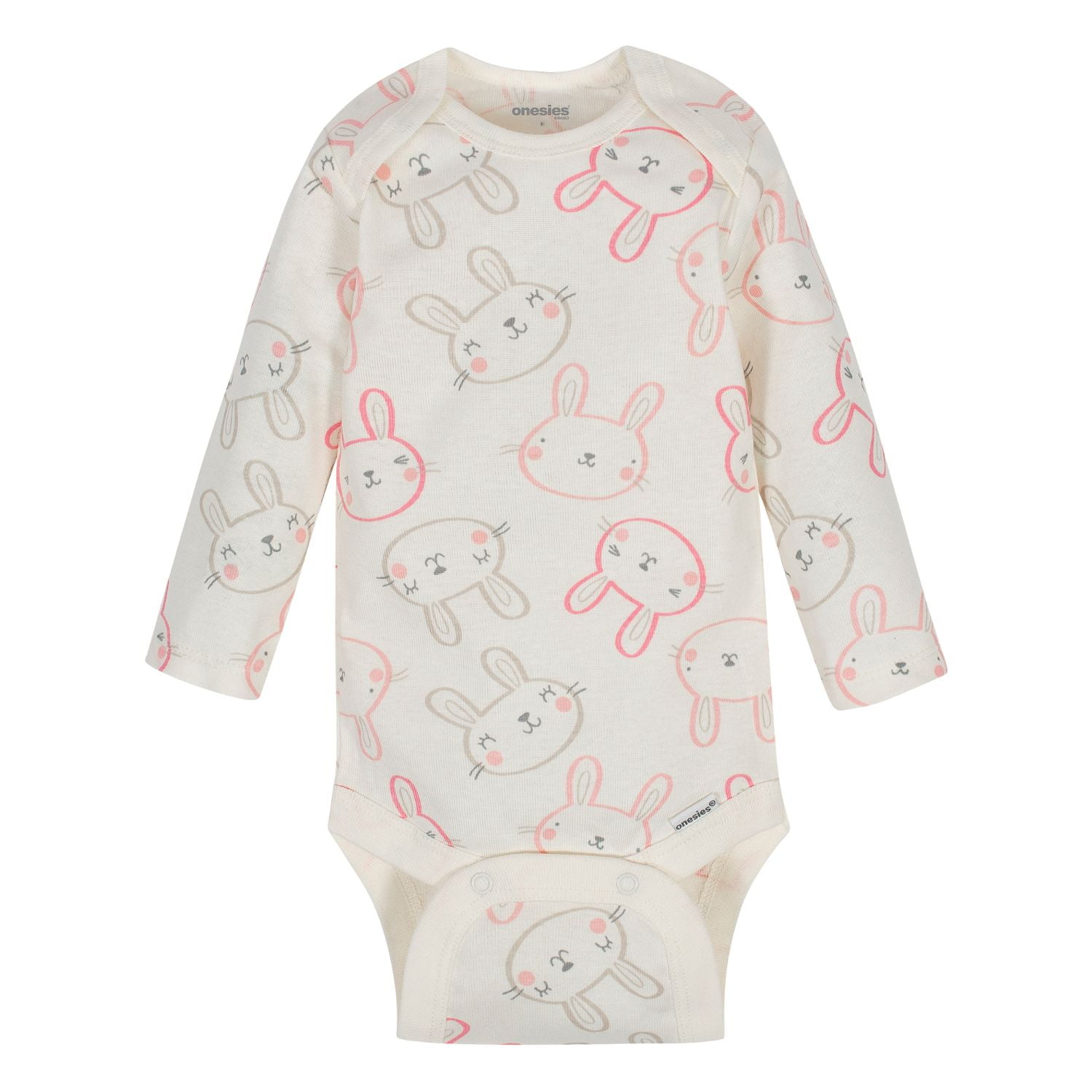 Onesies Brand Baby Girl Long Sleeve Bodysuit, 6-Pack, Sizes Newborn-12 Months
