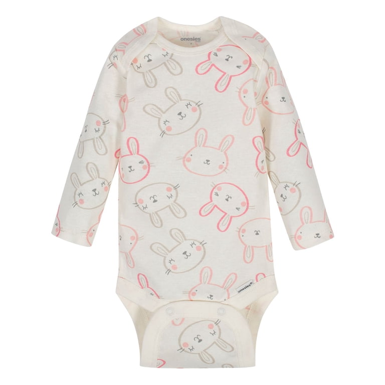 Onesies Brand Long Sleeve Bodysuit, 6-Pack, Newborn-12M, Girls photo 8
