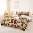 thumbnail image 3 of jejeloiu Western Cowboy Duvet Cover Set Kids,Country Print Bedding Full,Reversible,3-Piece(No Comforter), 3 of 6