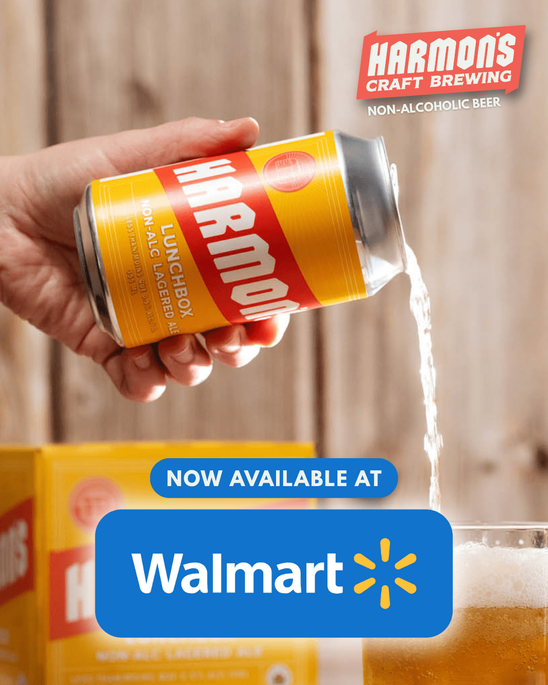 Lunchbox Non-Alc Lager, Craft Non-Alcoholic Organic Lager