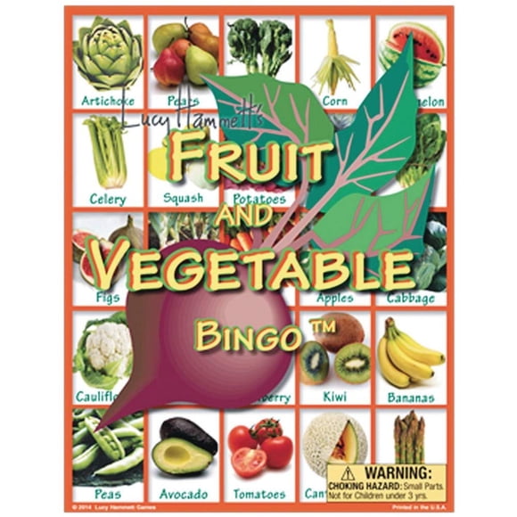 Juego de Bingo de Frutas y Verduras Lucy Hammet