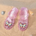 thumbnail image 4 of CYRBOKO Jelly Sandals for Toddler Girls, Beach Soft Soled Closed Toe Summer Shoes Pink Size 8(Toddler), 4 of 8