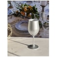 thumbnail image 3 of LeadingWare Metallic Silver Color Plastic Wine Glasses Set of 4 (12oz), Acrylic Red White Wine Glass, 3 of 4