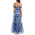 thumbnail image 2 of Theia womens  Dionne Organza Gown, 4, Blue, 2 of 4