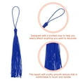 thumbnail image 3 of Uxcell 20Pack 5" Silky Bookmark Tassels with Loop for DIY Craft Accessory, Dark Blue, 3 of 6