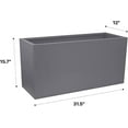 thumbnail image 3 of Large Indoor Plant Pot 12" x 16" x 31" Inches Tall Outdoor Planter with Drainage, 3 of 7