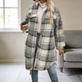 thumbnail image 4 of Fleece Jacket Women Dqueduo Women's Fashion Long Sleeve Winter Leisure Refined Casual Jacket , Multiple Styles Light Blue XL, 4 of 5