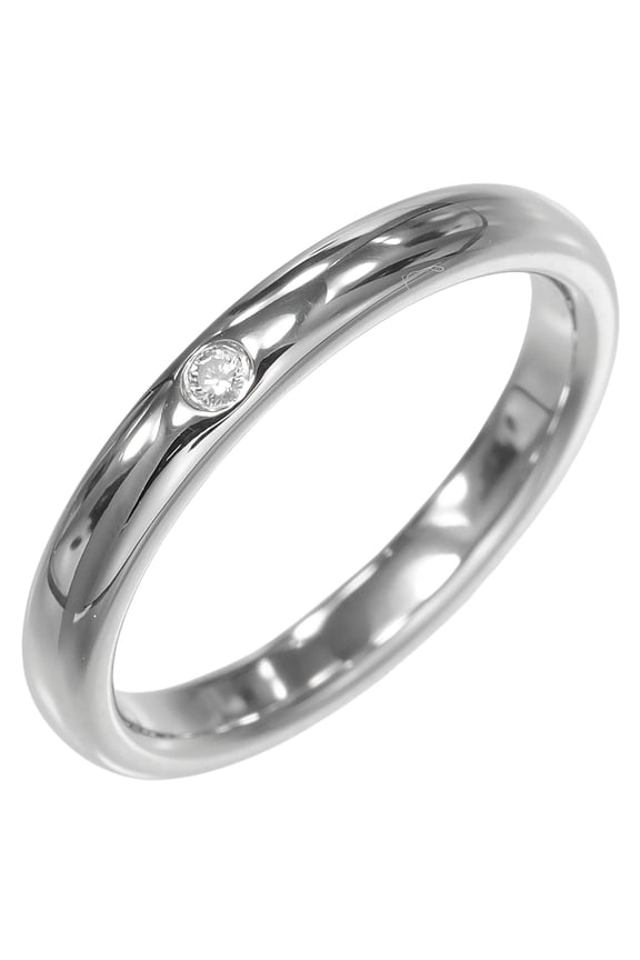 Pre-Owned Tiffany & Co. Stacking Band Ring, Size 11, Platinum 950, Diamond, Approx. 5.21g.