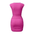 thumbnail image 6 of akafmk Summer Bodycon Dresses for Women Mini Dress Short Sleeve Crewneck Casual Tight Fitting Sundress T Shirt Dress, 6 of 6