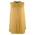 thumbnail image 4 of Women's Plus Rumple Satin Henley Tunic Top AS 2X, 4 of 4