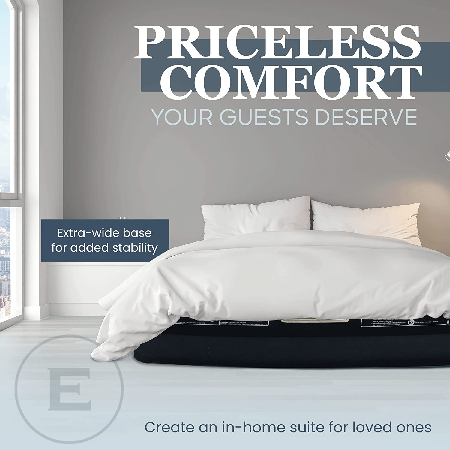 Englander Twin Air Mattress with Built in Pump Raised Double High