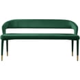 thumbnail image 4 of Meridian Furniture Destiny Green Velvet Bench, 4 of 6