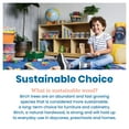 thumbnail image 6 of ECR4Kids 5-Compartment Mobile Storage Cabinet, Toddler, Classroom Furniture, Natural, 6 of 9