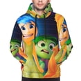 thumbnail image 5 of Lsque inside out 2 Pattern Casual Men's Hoodie,Hooded Sweatshirt with Kangaroo Pocket,Pullover Hoodie-Large, 5 of 8