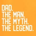 thumbnail image 5 of Wild Bobby, Dad The Man The Myth The Legend Father's Day Men's Tee, Gold, 5X-Large, 5 of 6