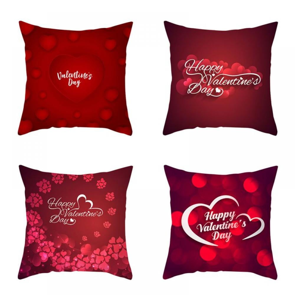 Valentine Gift Sweet Lover Couple Pillow Case Set Sleep Pillowcase White 6 Style 
