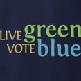 thumbnail image 3 of CafePress - Live Green Vote Blue Transparent Men's Hooded Shir - Mens Hooded Shirt, 3 of 3