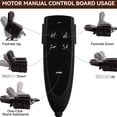 thumbnail image 3 of Comfortable Power Lift Recliner With Dual Motor, Heat Massage Effects, Faux Leather, Motor Chair, Antique Brown Massaging Function, Ports For Relaxation, 3 of 5