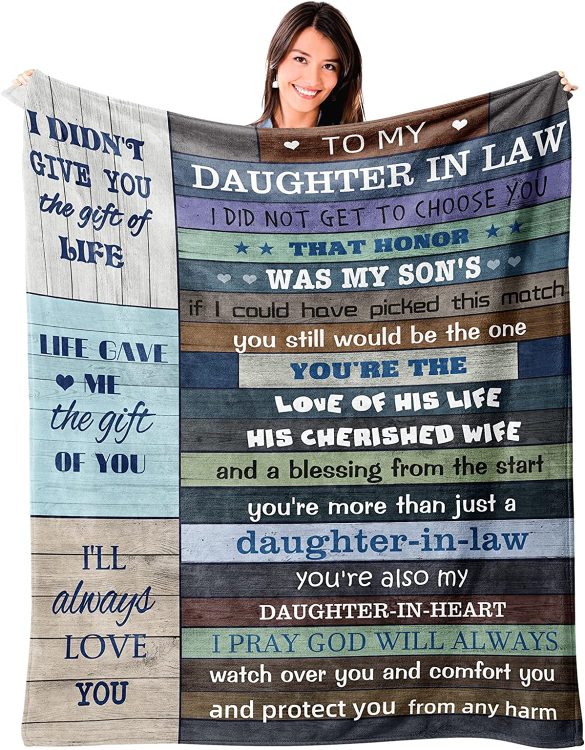 to My Daughter in Law Gift Ideas Throw Blanket 60\u201dx50\u201d